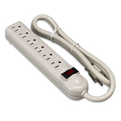 6 Outlet Power Strip w/ Surge Suppressor, 4ft